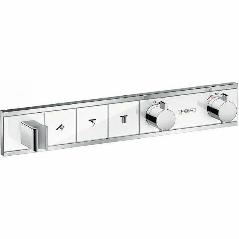 Смеситель для душа Hansgrohe RainSelect 15356400 c термостатом Белый Хром