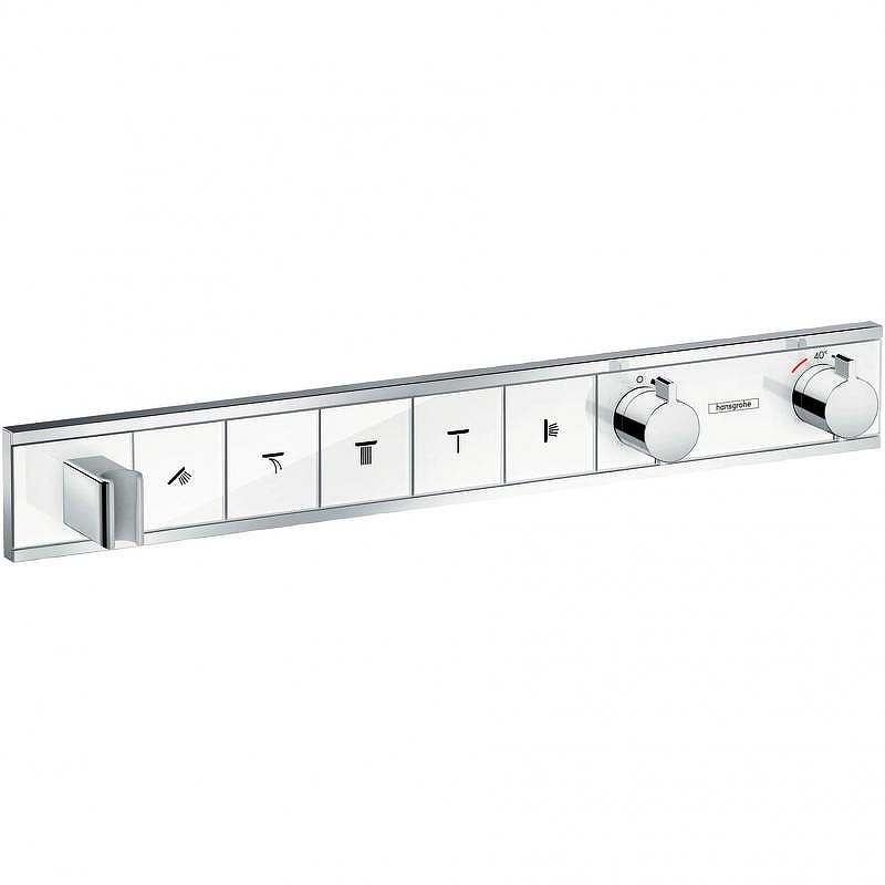Смеситель для душа Hansgrohe RainSelect 15358400 с термостатом Белый Хром