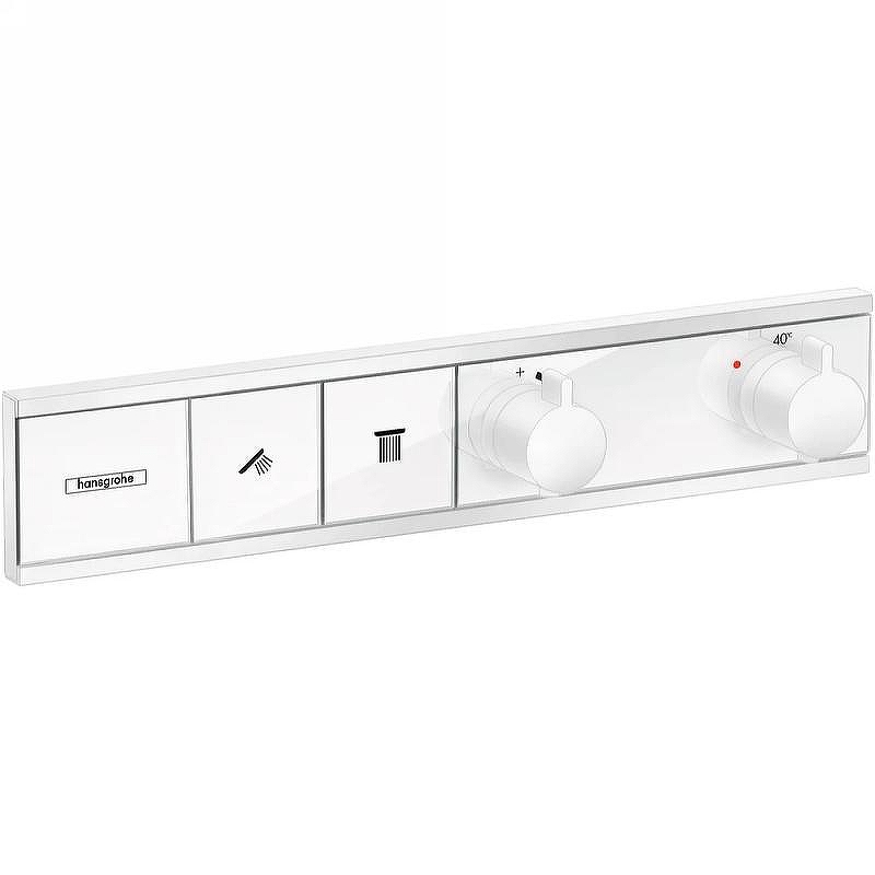 Смеситель для душа Hansgrohe RainSelect 15380700 с термостатом Белый матовый