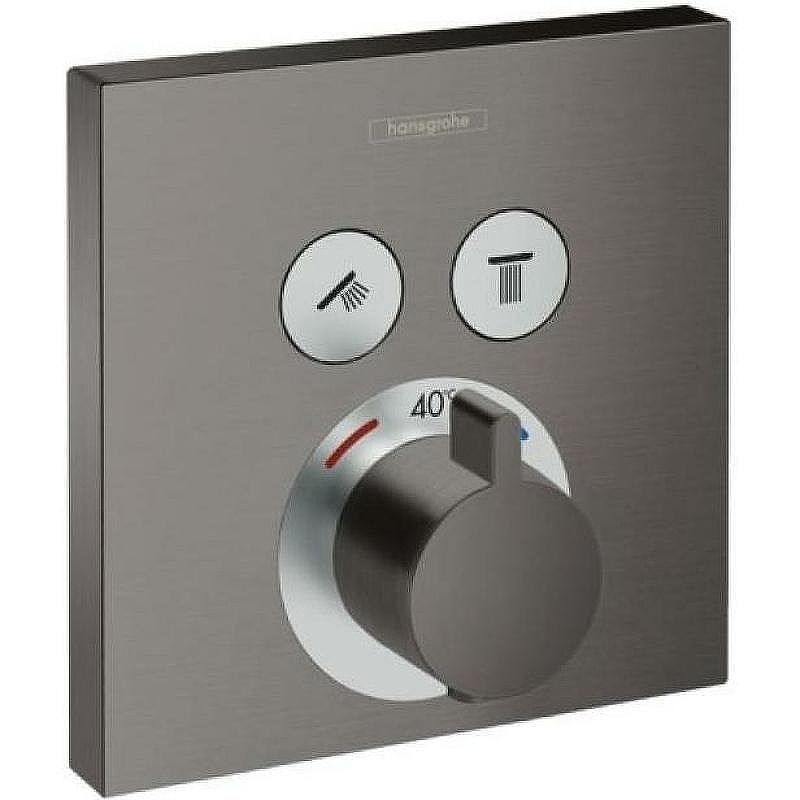 Смеситель для душа Hansgrohe ShowerSelect 15763340 с термостатом Шлифованный черный хром