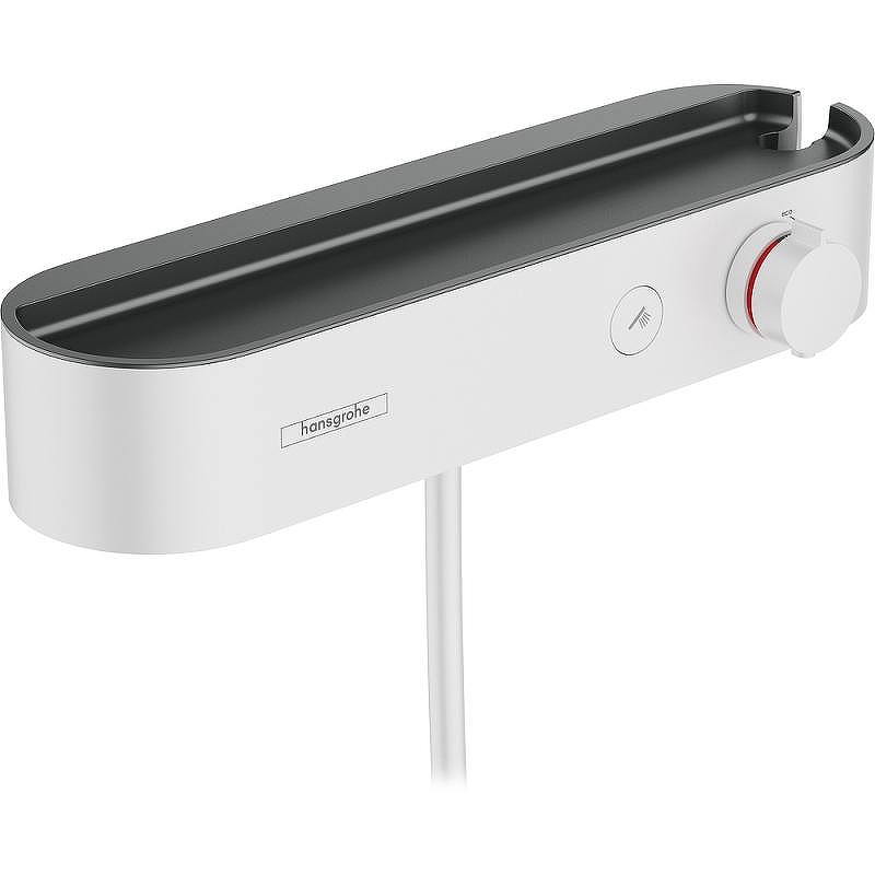 Смеситель для душа Hansgrohe ShowerTabletSelect 400 24360700 с термостатом Белый матовый