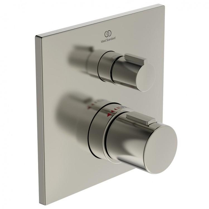 Смеситель для душа Ideal Standard Ceratherm C100 A6956GN с термостатом цвет Silver Storm / Серебряный Шторм