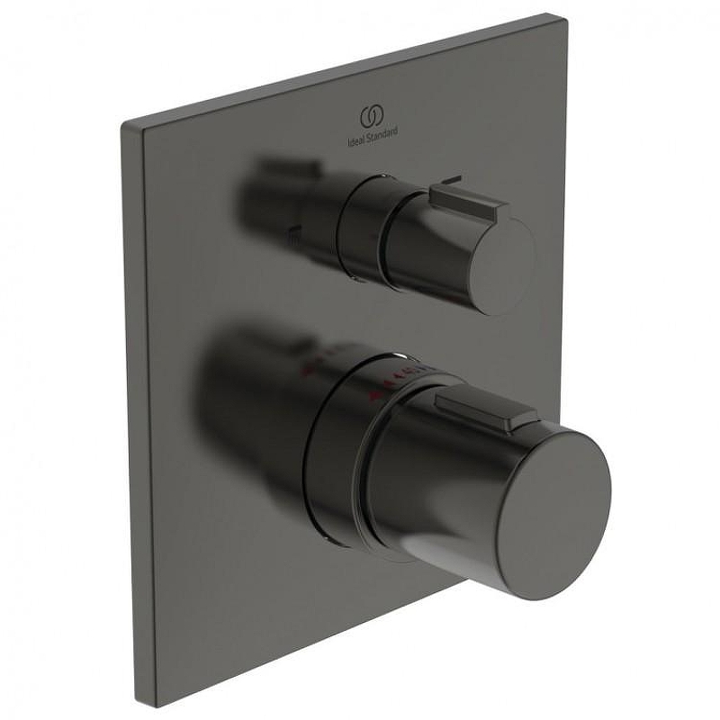 Смеситель для душа Ideal Standard Ceratherm C100 A7522A5 с термостатом цвет Magnetic Grey / Магнит