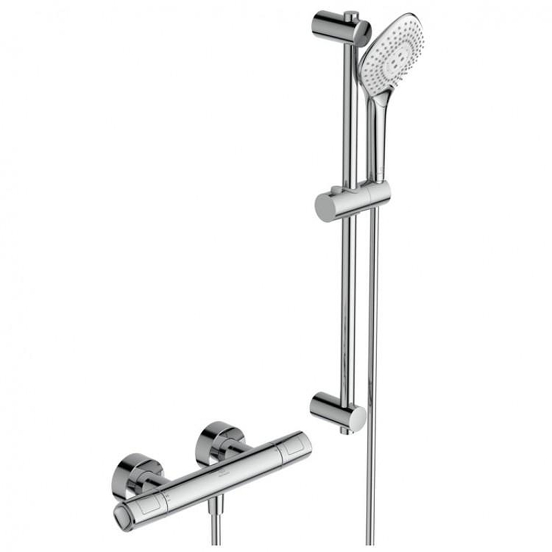 Смеситель для душа Ideal Standard Ceratherm T100 A7234AA с термостатом цвет Хром