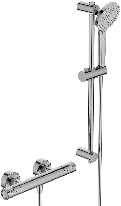 Смеситель для душа Ideal Standard Ceratherm T25 A7203AA с термостатом цвет Хром
