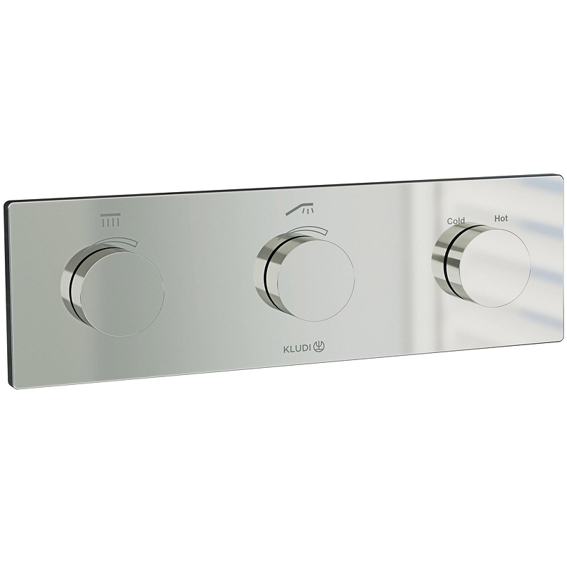 Смеситель для душа Kludi PushTronic 3830005-00 с термостатом Хром