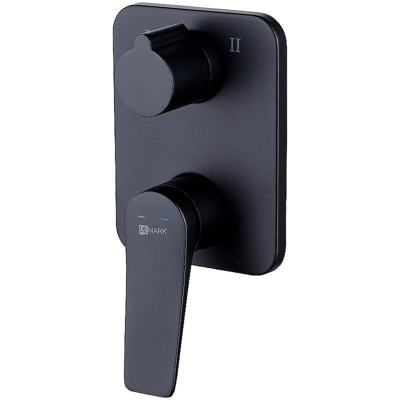 Смеситель для душа Lemark Bronx LM3727BL Черный матовый