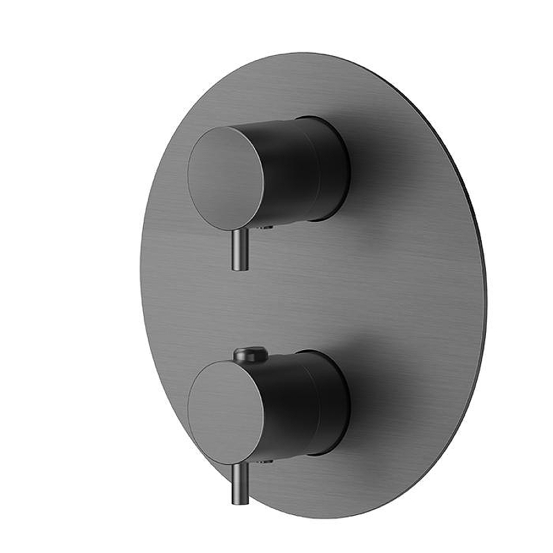 Смеситель для душа Newform X-Steel 316 69663EX.59.064 с термостатом цвет Gun Metal