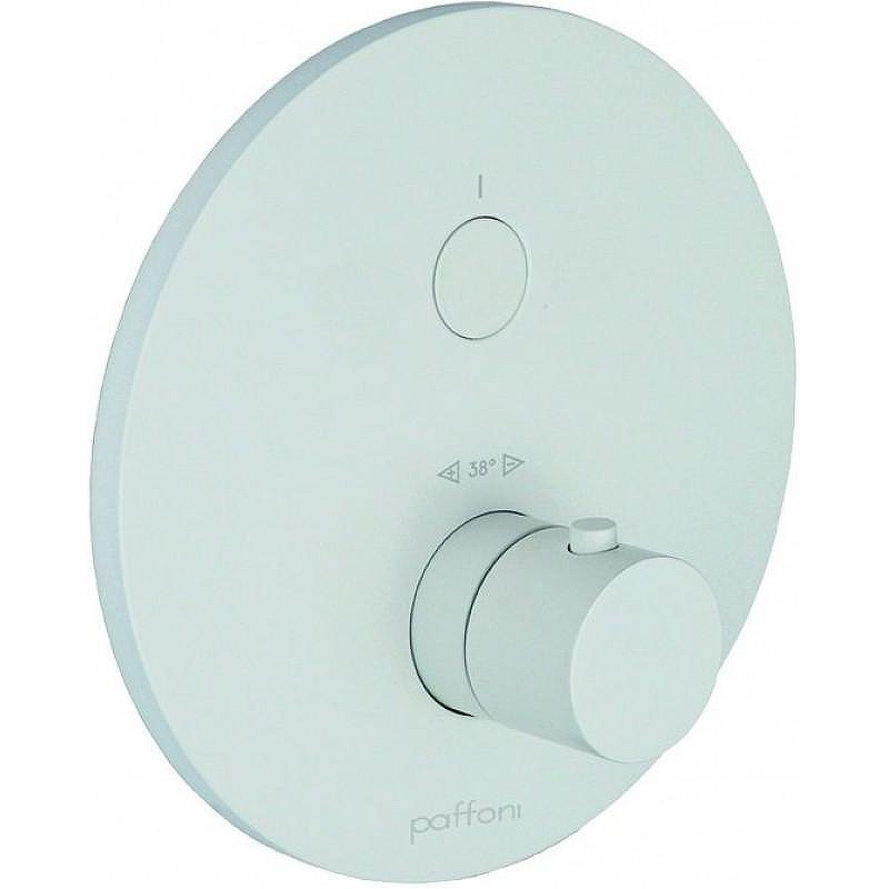 Смеситель для душа Paffoni Compact Box CPT013BO с термостатом цвет Белый матовый