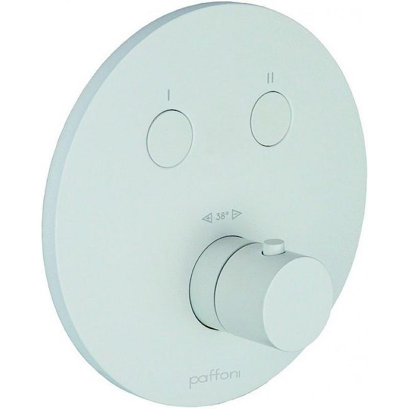 Смеситель для душа Paffoni Compact Box CPT018BO с термостатом цвет Белый матовый