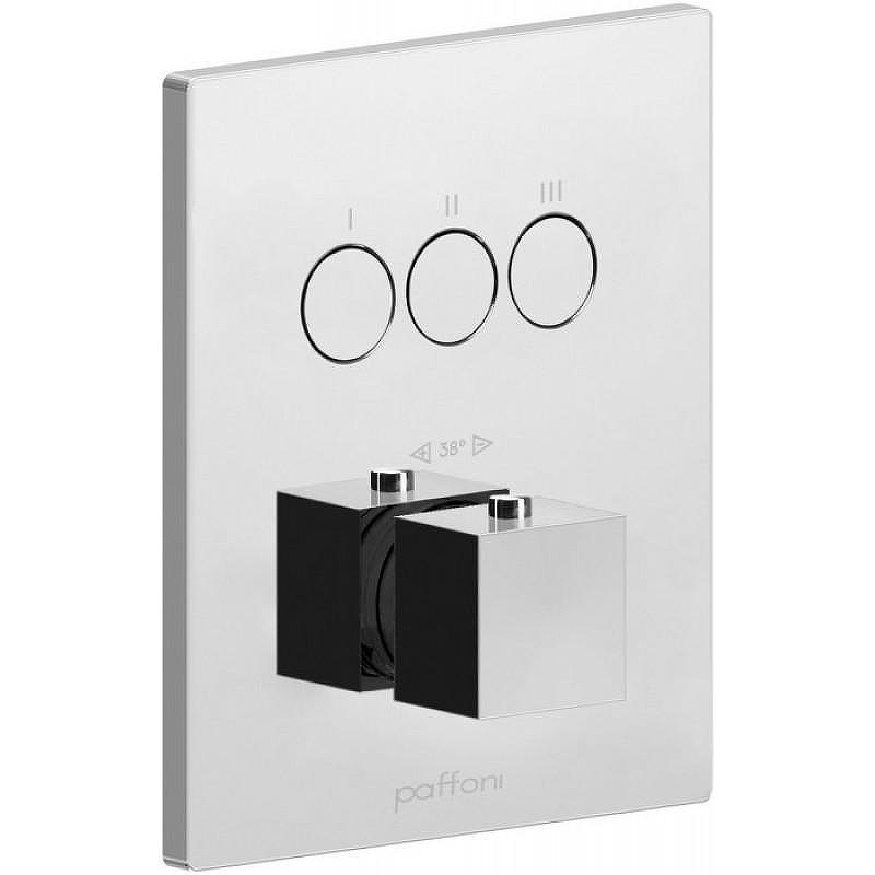 Смеситель для душа Paffoni Compact Box CPT519CR с термостатом цвет Хром
