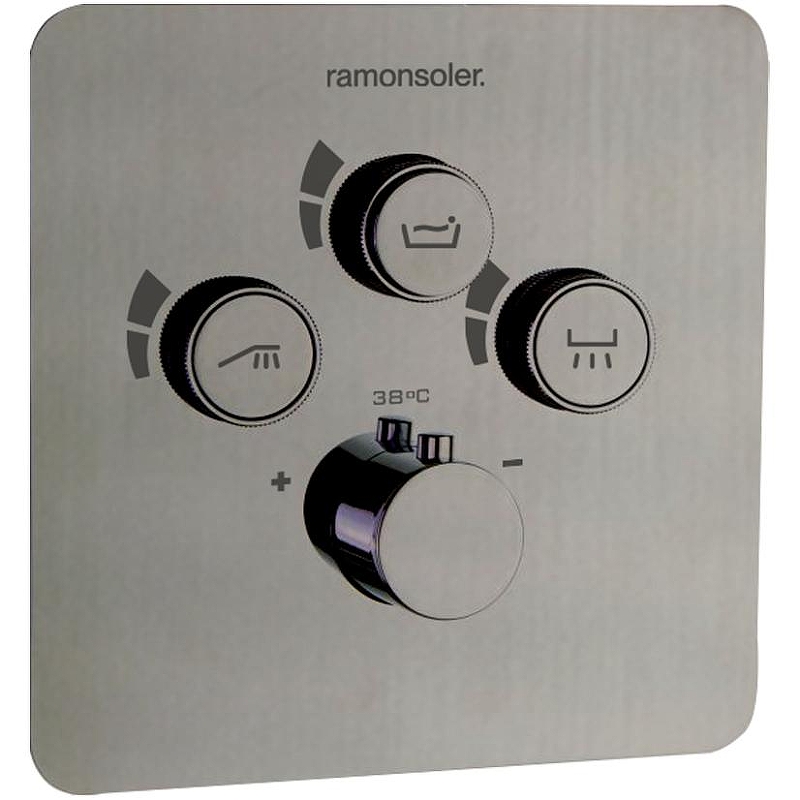 Смеситель для душа Ramonsoler RS Smart 85T301SNC с термостатом Никель брашированный