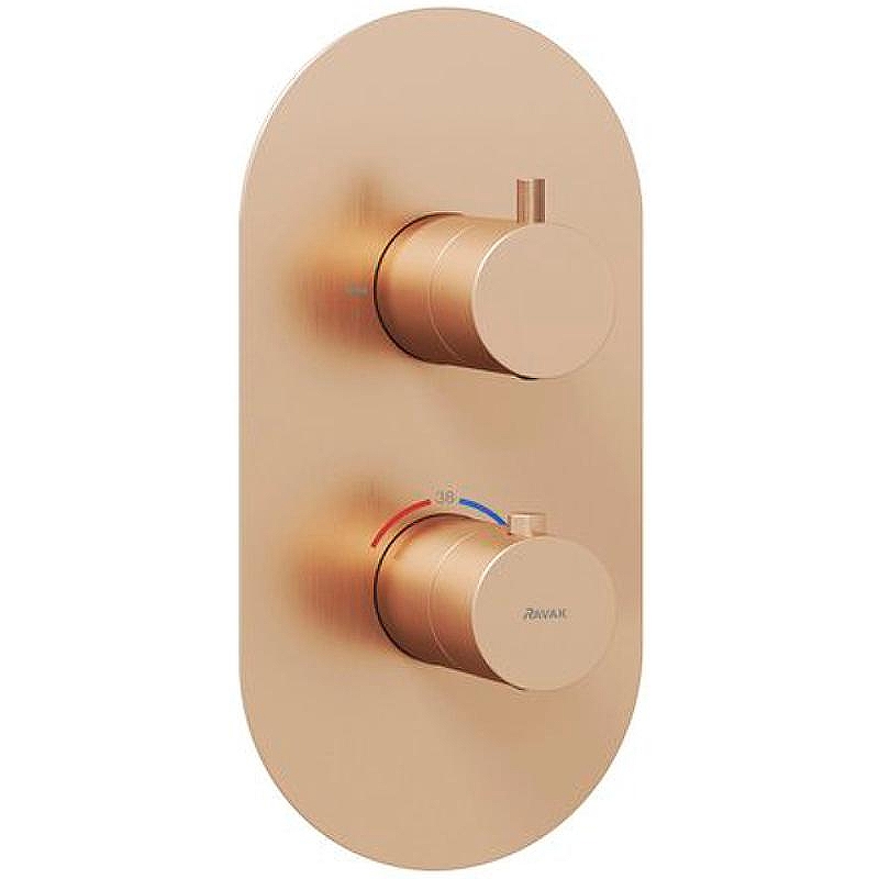 Смеситель для душа Ravak Espirit ES 063.60RGB.O2 X070360 с термостатом Розовое золото