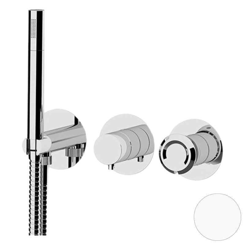 Смеситель для душа Remer Element ET97D2PBO цвет Белый матовый