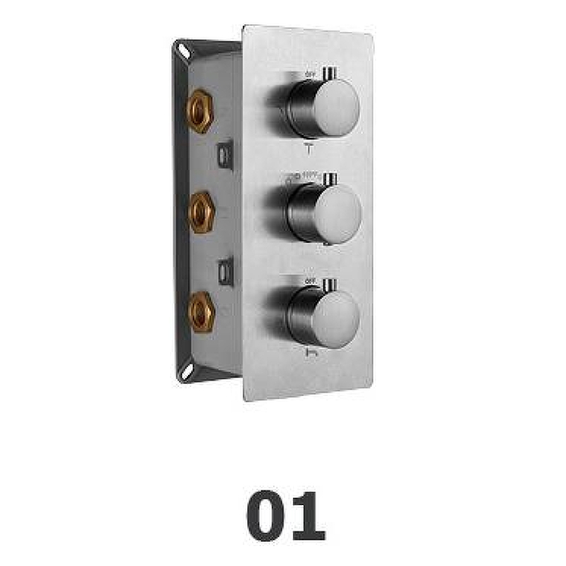 Смеситель для душа RGW Shower Panels SP-41-01 21140541-11 с термостатом Хром