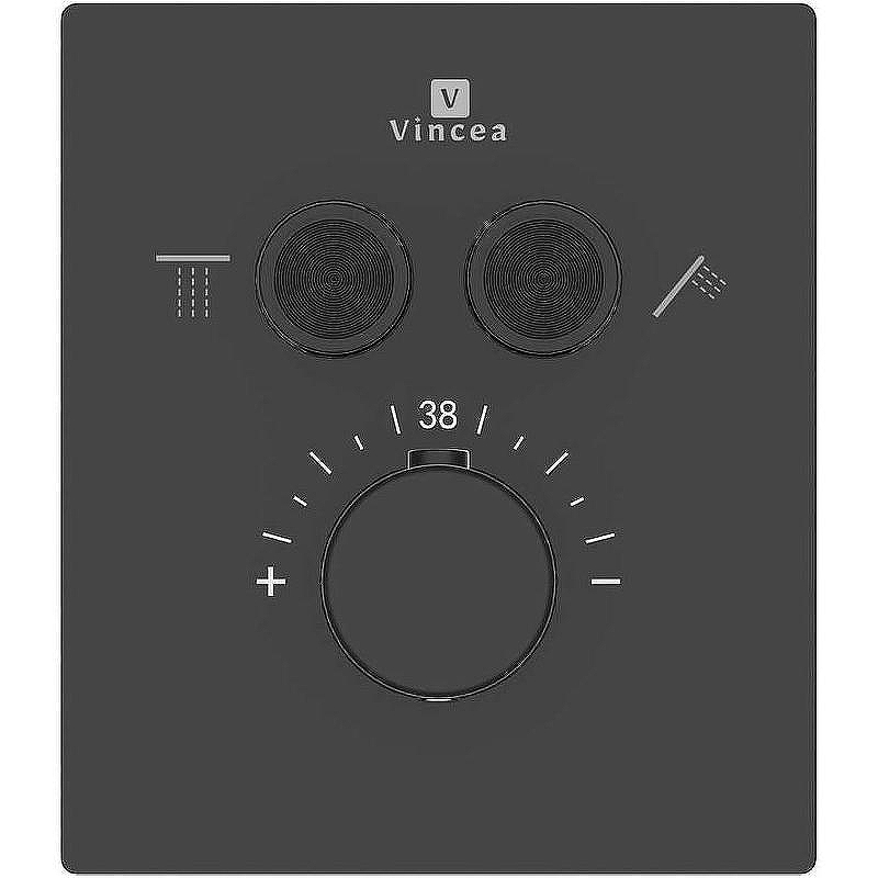 Смеситель для душа Vincea VSCV-321T-MMB с термостатом Черный матовый