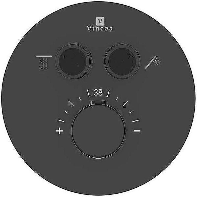 Смеситель для душа Vincea VSCV-322T-MMB с термостатом Черный матовый