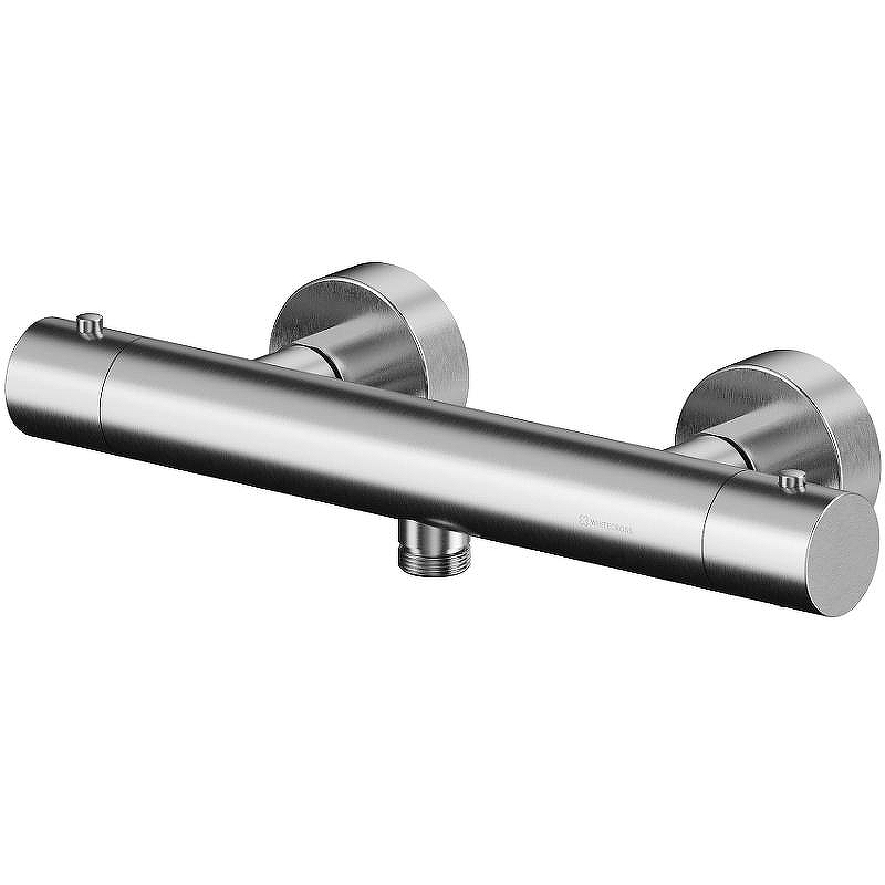 Смеситель для душа Whitecross Y brushed nickel Y1246NIB с термостатом Брашированный никель