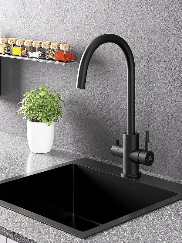 Смеситель для кухни Agger Zest A0700744 Черный