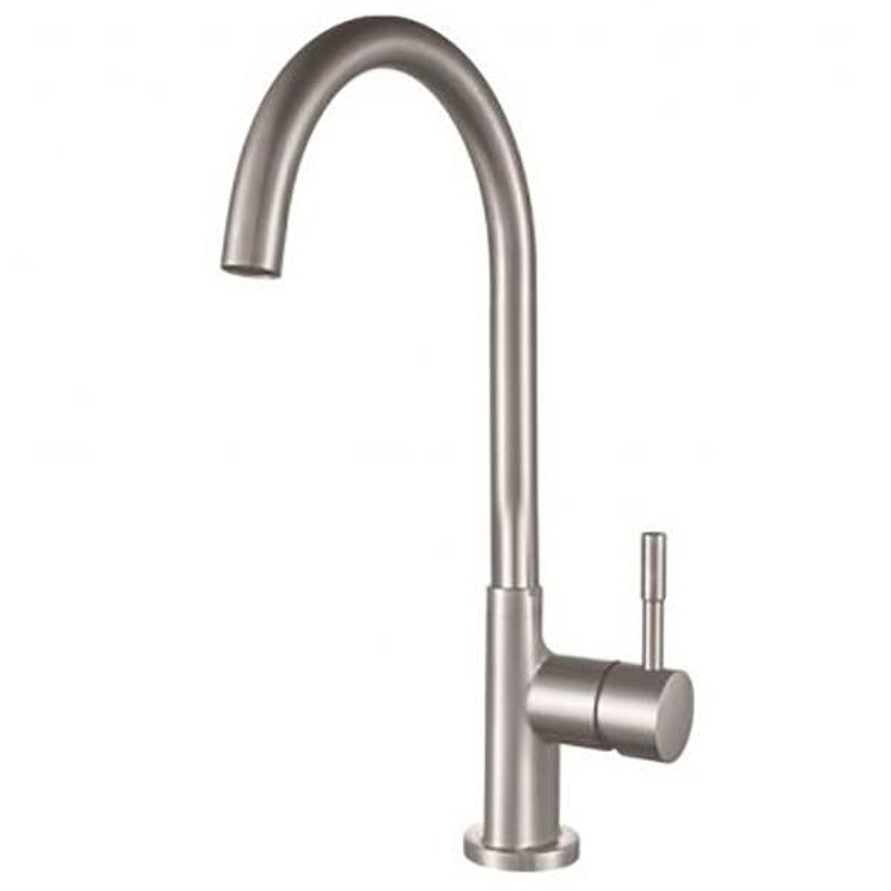 Смеситель для кухни Aquanet Steel AF210-41S 225488 Сатин