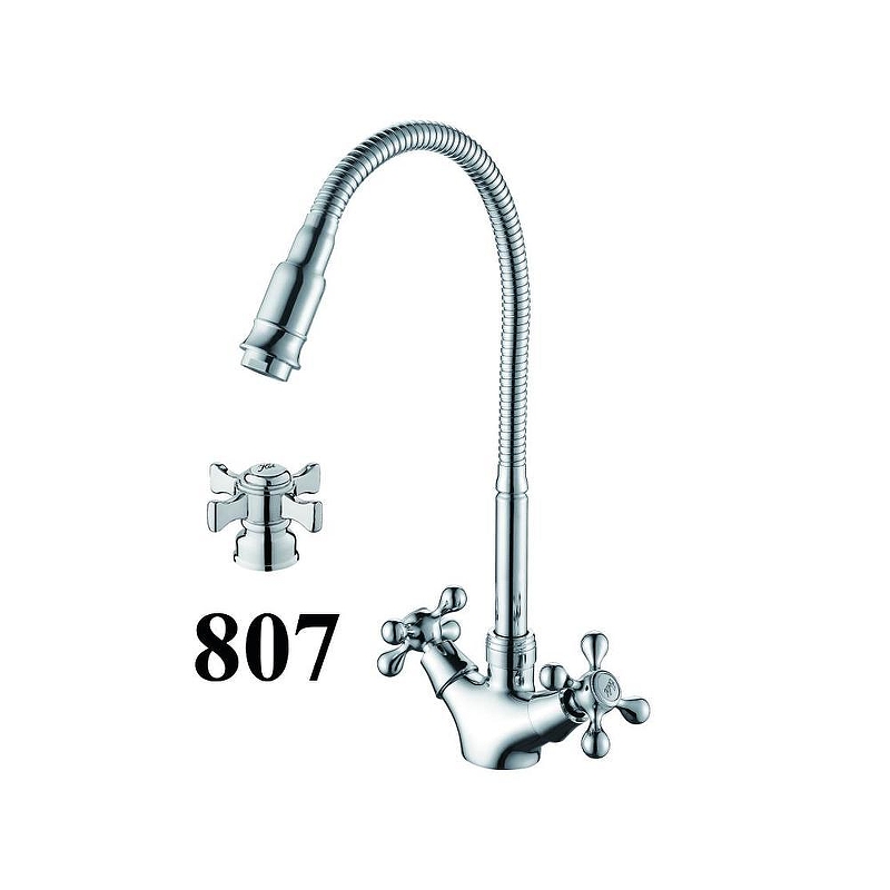 Смеситель для кухни D-Lin D153807-Q цвет Хром
