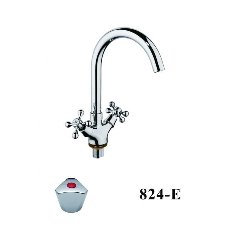 Смеситель для кухни D-Lin D153824-E цвет Хром