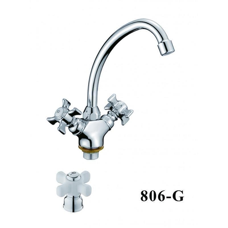 Смеситель для кухни D-Lin D156806-G цвет Хром