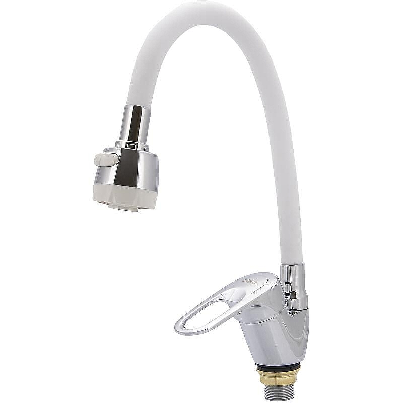 Смеситель для кухни Ekko E4105+E55 Хром Белый