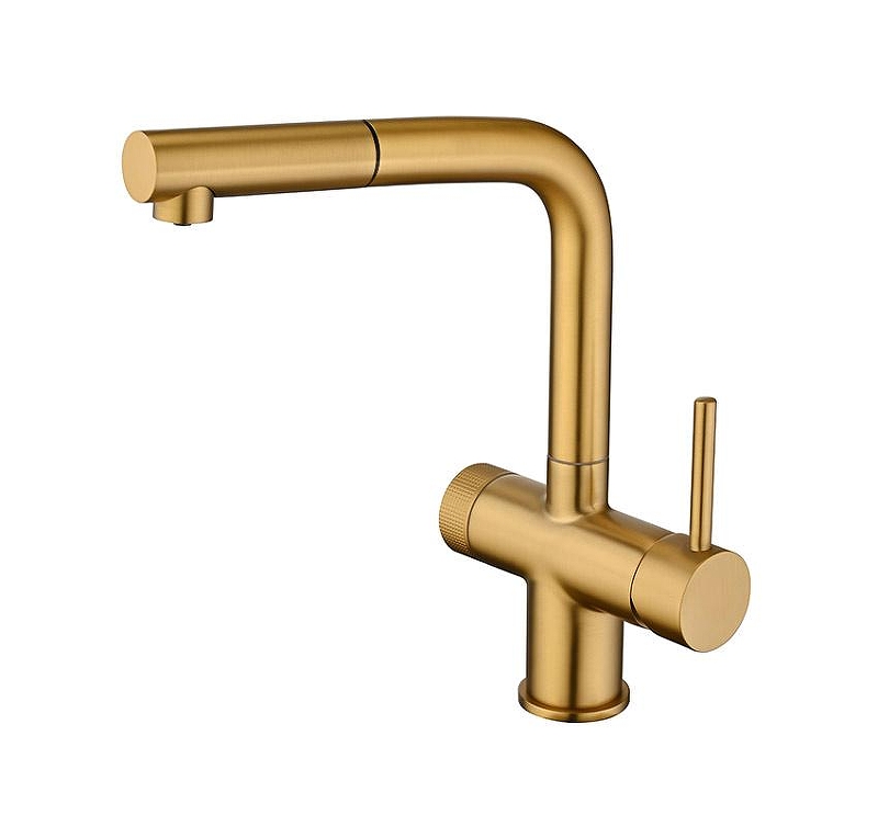 Смеситель для кухни Emar PVD ЕС - 7026 PVD цвет Golden