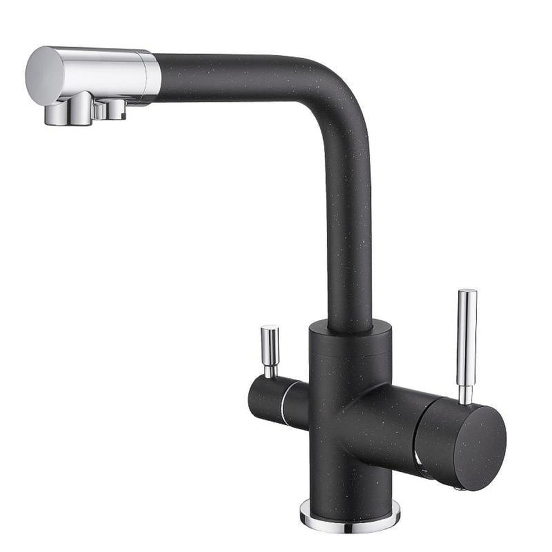 Смеситель для кухни Emar Quartz 3003N.8 цвет Морион