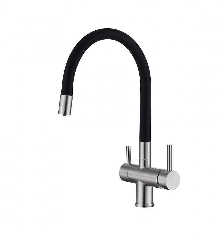 Смеситель для кухни Emar Steel ЕС - 3015 цвет Satin