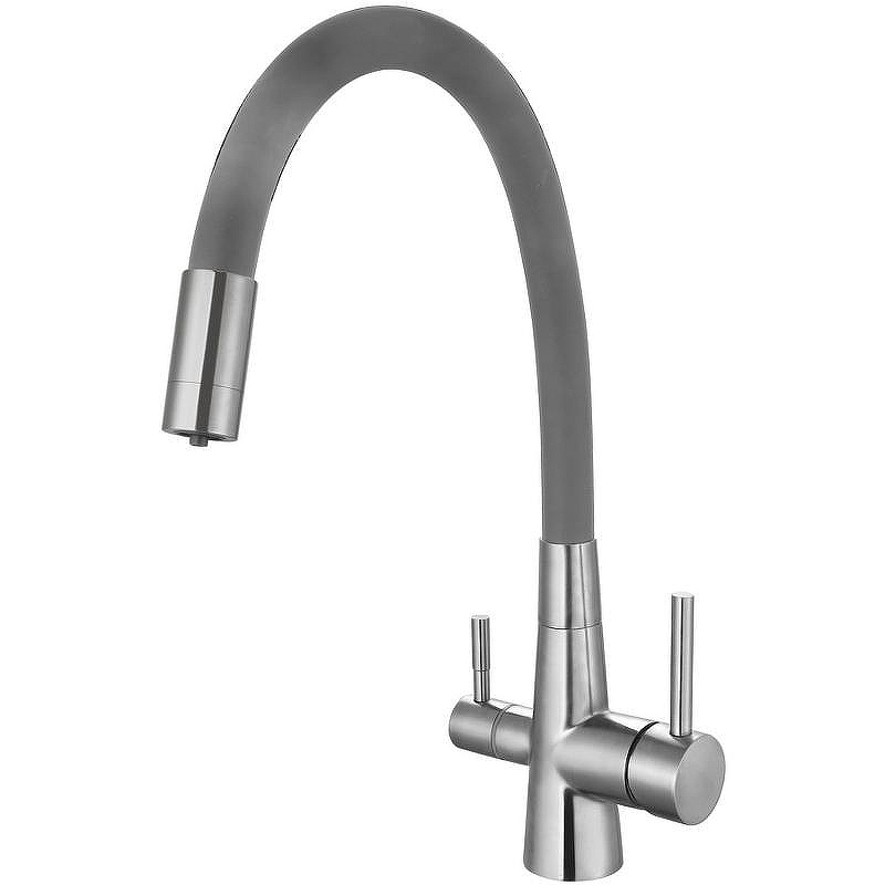 Смеситель для кухни ESKO Coral CL 03 G Нержавеющая сталь Серый