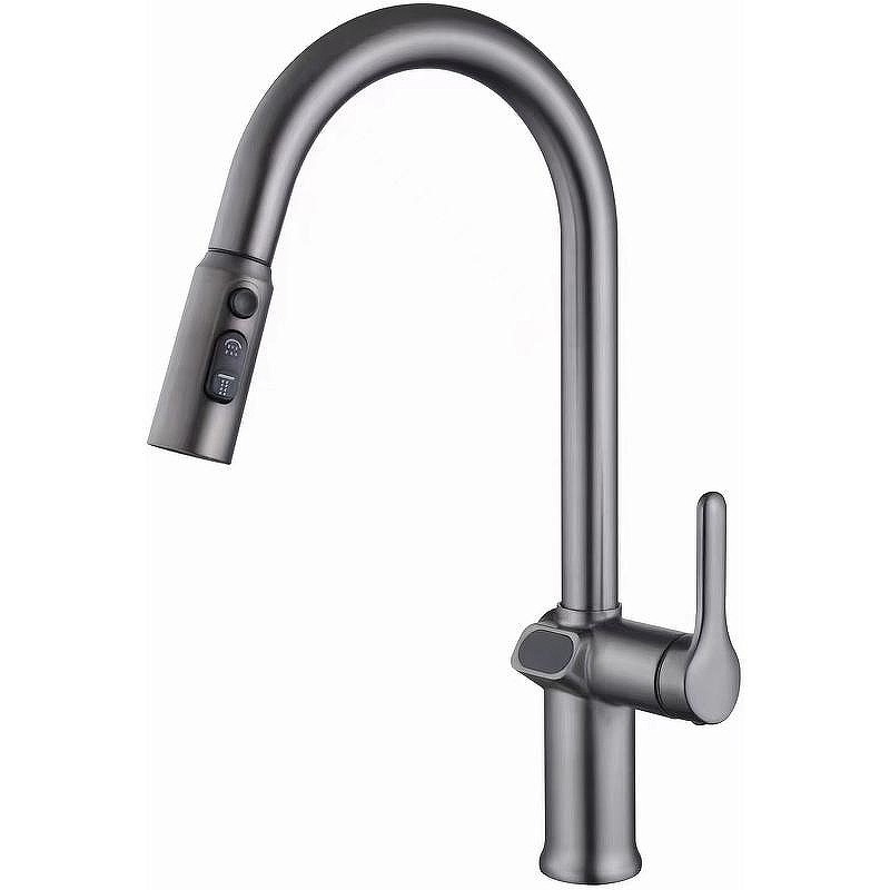 Смеситель для кухни ESKO Kitchen K15GMLED Оружейная сталь