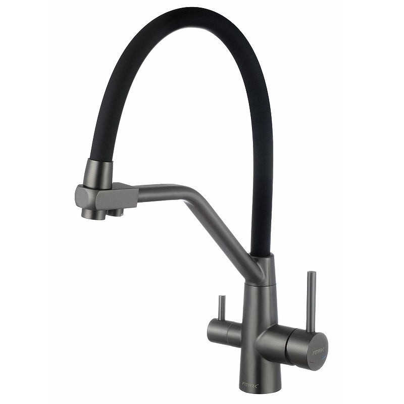 Смеситель для кухни Fmark FS0662-Q01 цвет Графит Черный