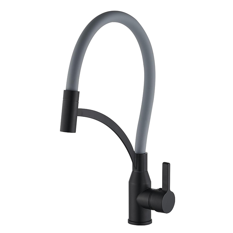 Смеситель для кухни Fmark FS8244H-04 цвет Черный Серый