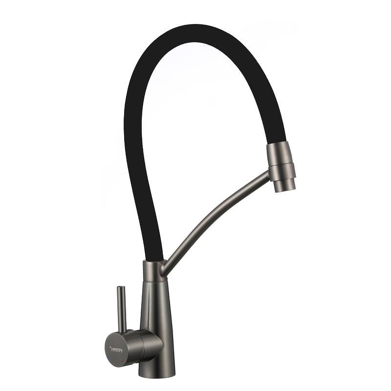 Смеситель для кухни Fmark FS8255Q-01 цвет Графит Черный