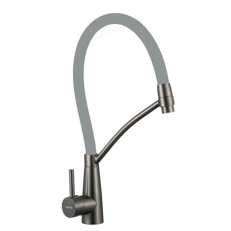 Смеситель для кухни Fmark FS8255Q-04 цвет Графит Серый