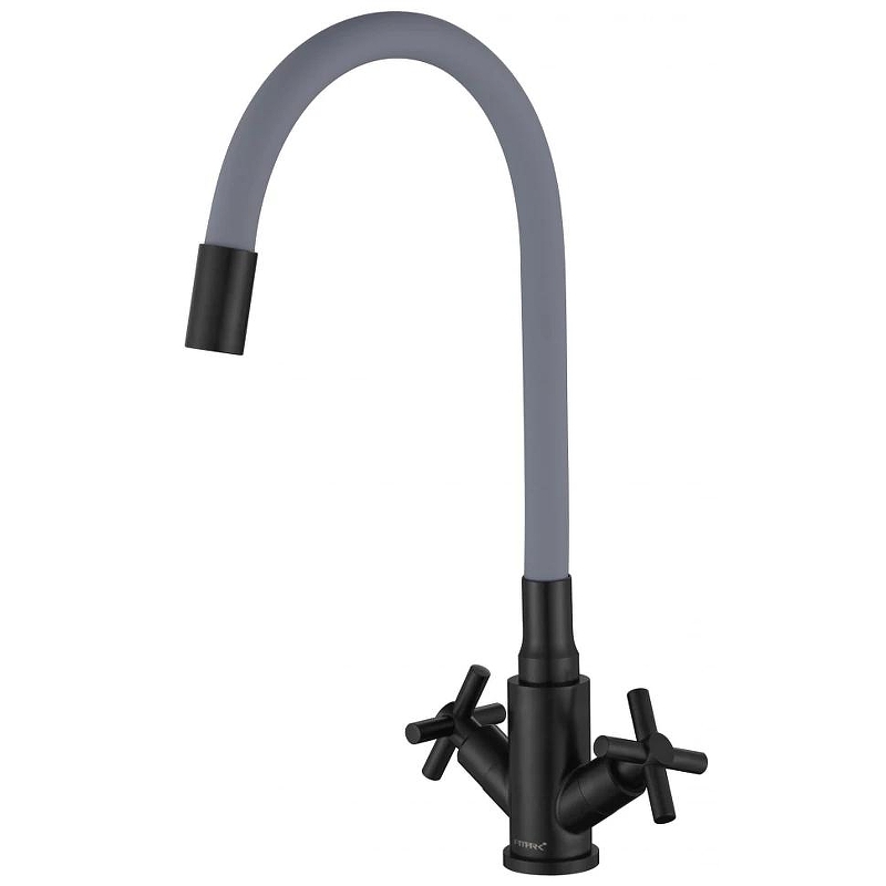 Смеситель для кухни Fmark FS8442H-04 цвет Черный Серый