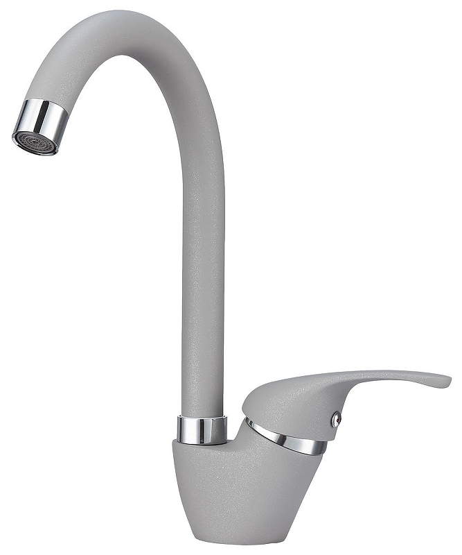 Смеситель для кухни Granula 1024 цвет Алюминиум