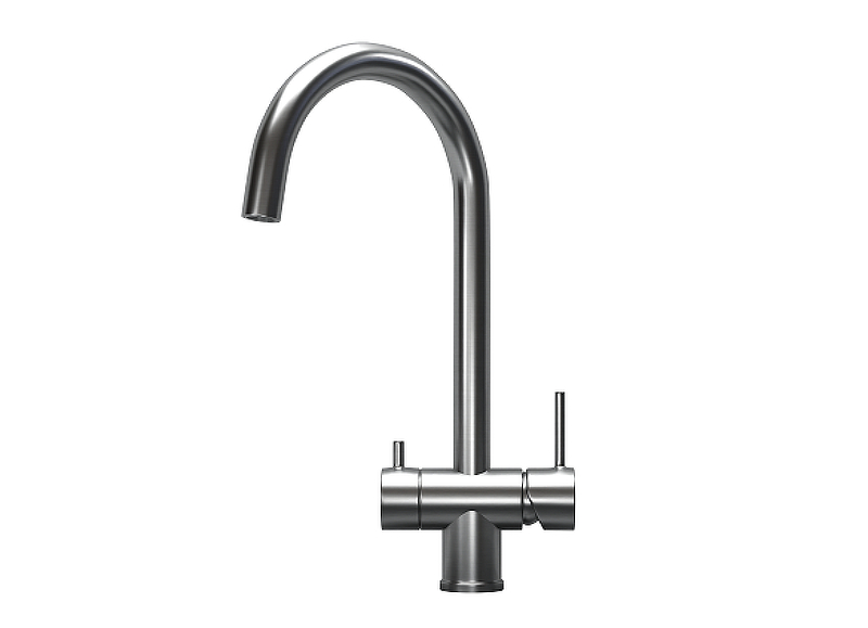 Смеситель для кухни Granula Kitchen Space 7104 цвет Сталь сатин