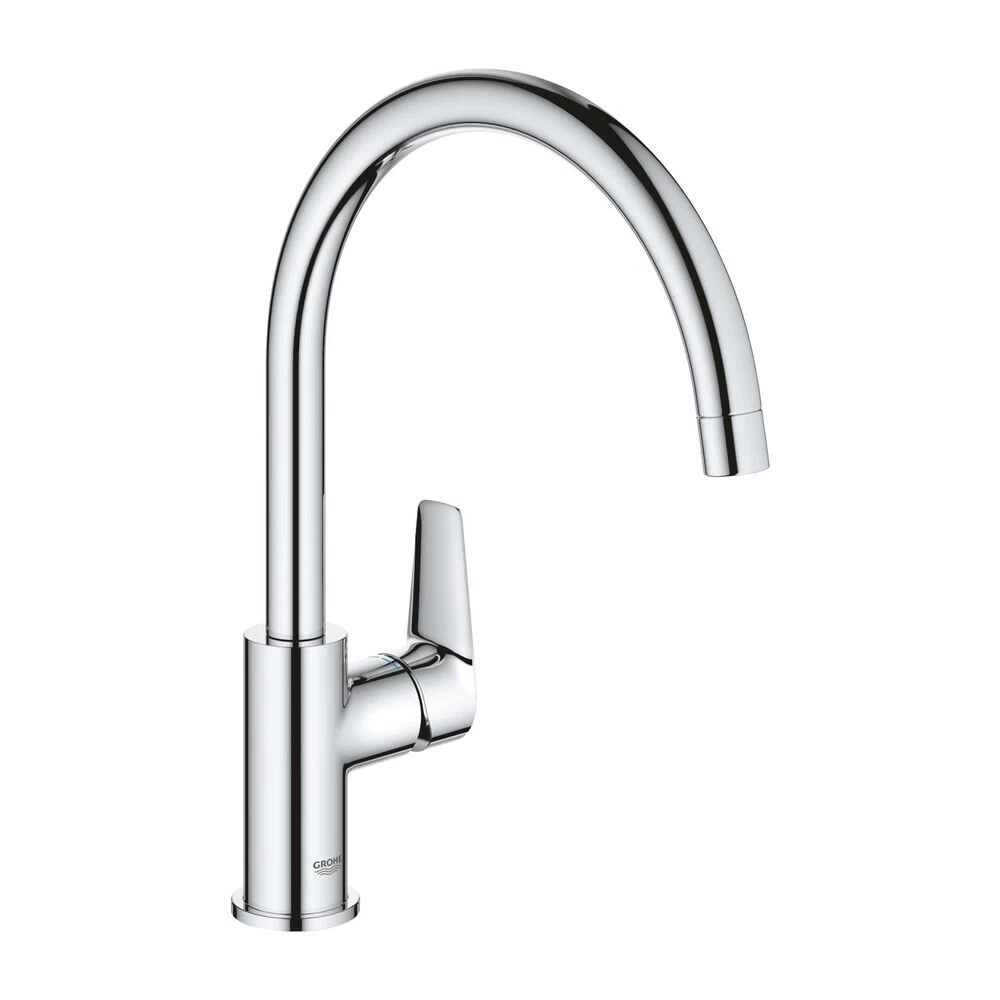 Смеситель для кухни Grohe BauEdge хром с высоким изливом однорычажный (31367001)