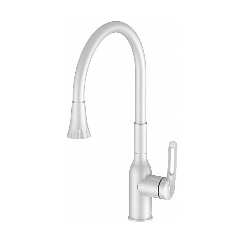Смеситель для кухни Haiba HB42830-8 цвет Белый матовый