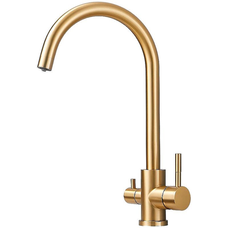 Смеситель для кухни Haiba HB76819-5 Золото матовое