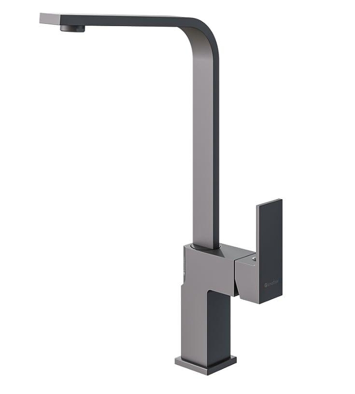 Смеситель для кухни Knotlor Stable KN-21/GM цвет Вороненая сталь