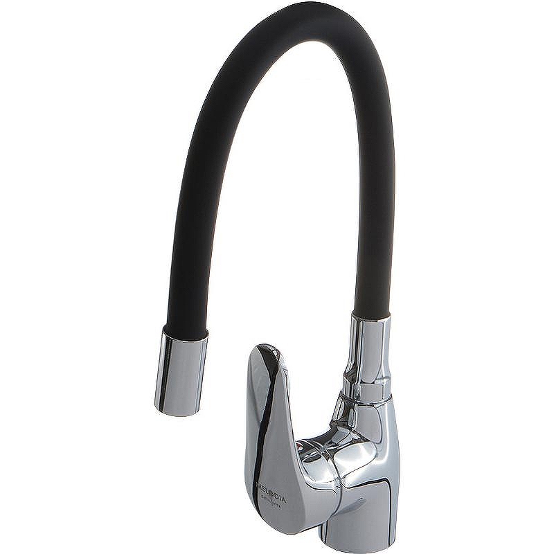 Смеситель для кухни Melodia della vita Ostessa MDV40615Black Хром Черный