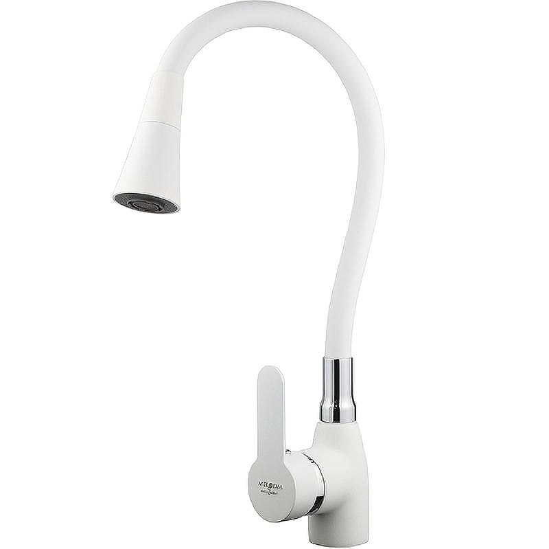 Смеситель для кухни Melodia della vita Ostessa MDV40617White Белый