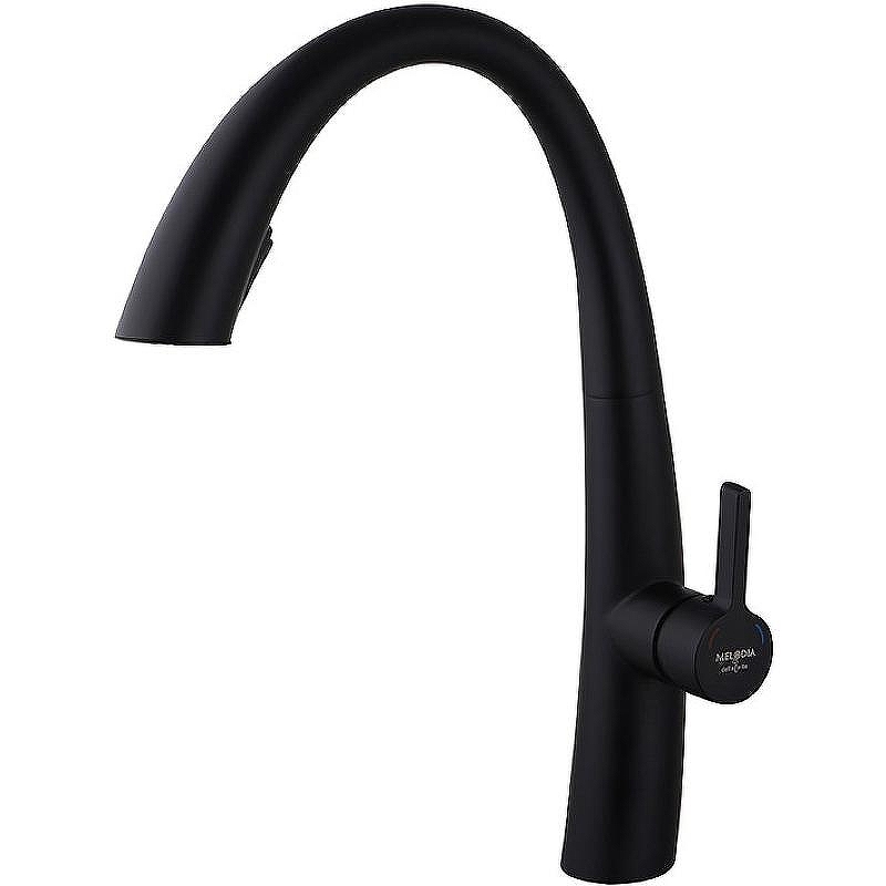 Смеситель для кухни Melodia della vita Perfetto MDV30207bk Черный
