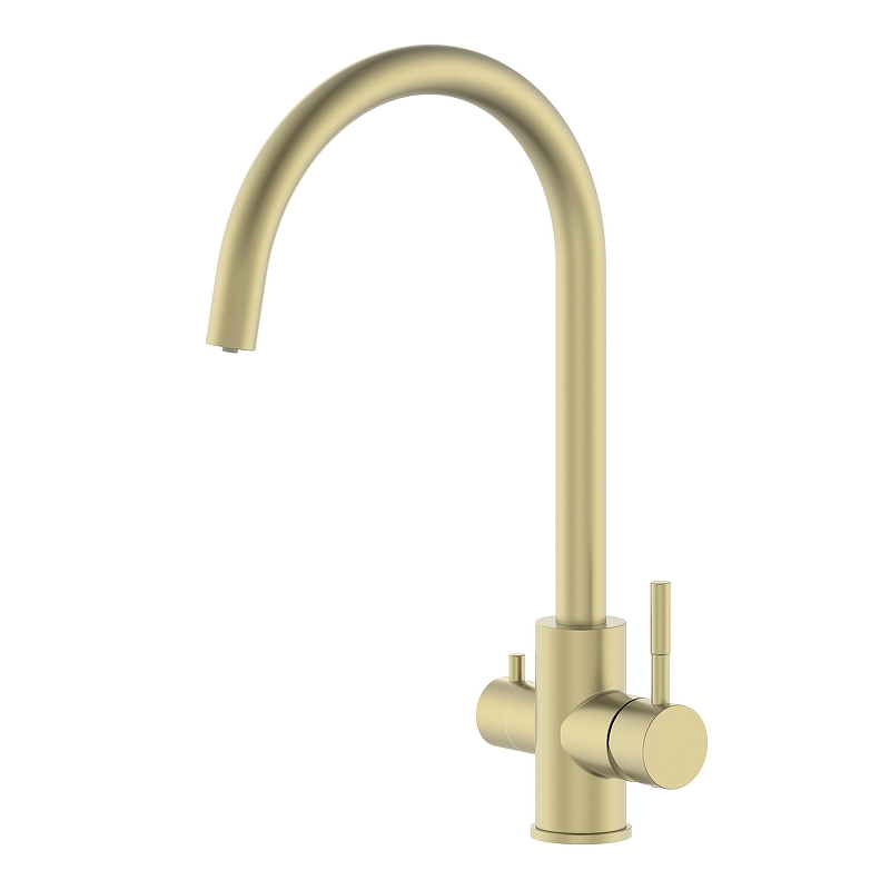 Смеситель для кухни Oliveeka KS OL-458022-BG цвет Золото матовое
