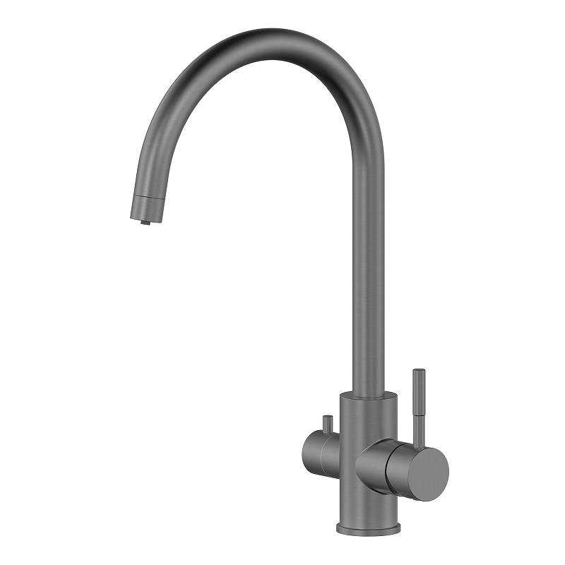 Смеситель для кухни Oliveeka KS OL-458022-BGM цвет Оружейный металл матовый