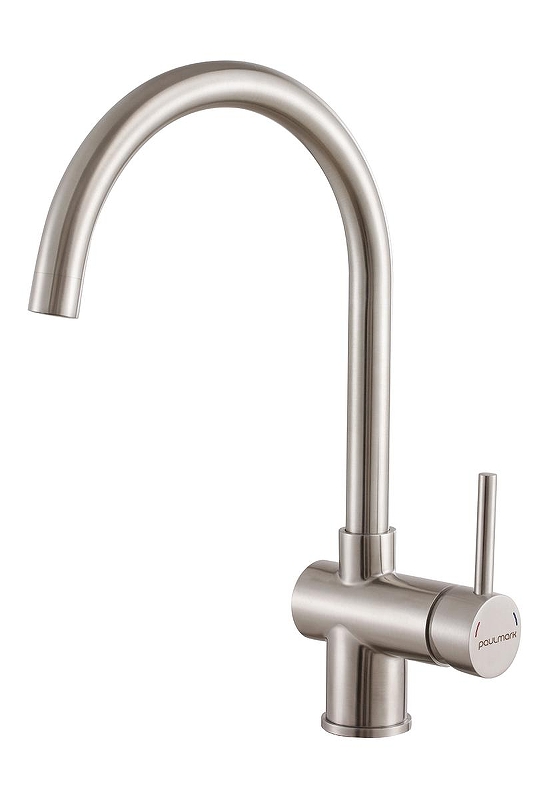 Смеситель для кухни Paulmark Bend Be212066-BS цвет Брашированная сталь